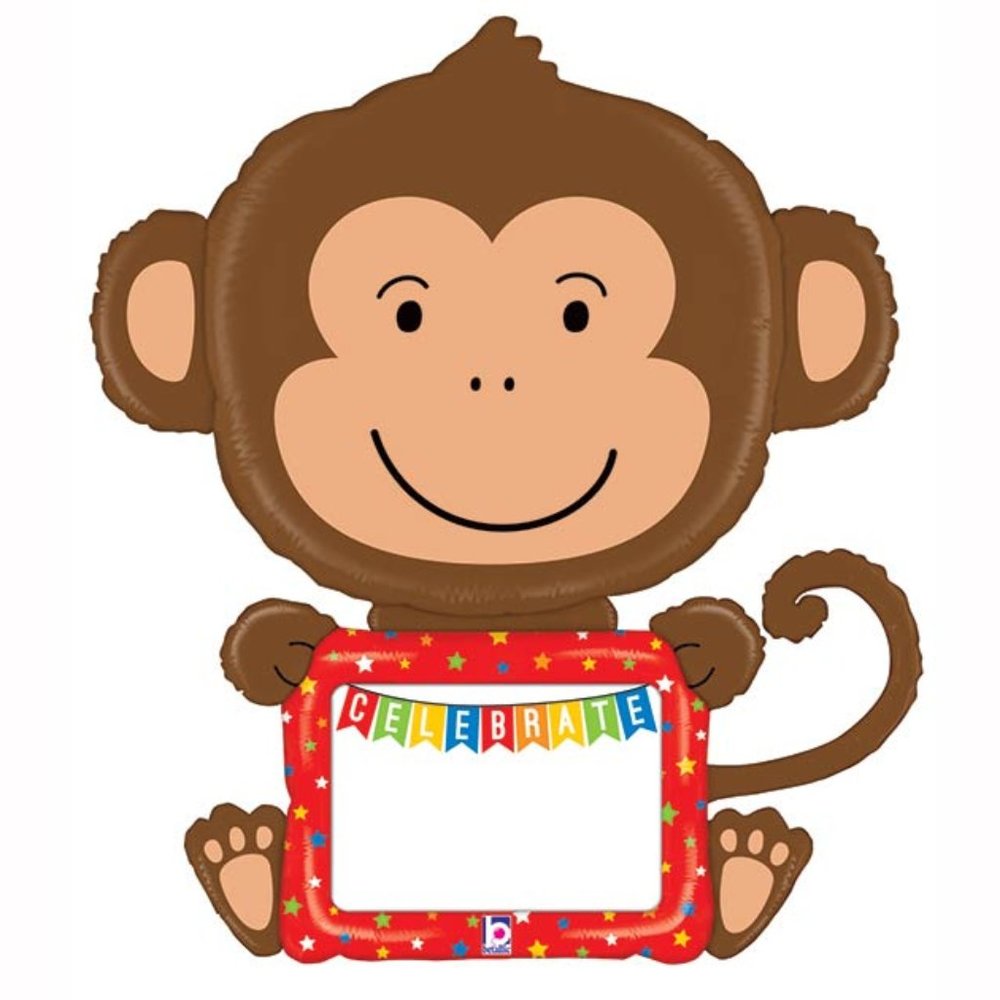43" Monkey Balloon - Write Your Own Message!